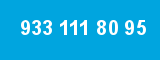 933 111 80 95 933 111 80 95